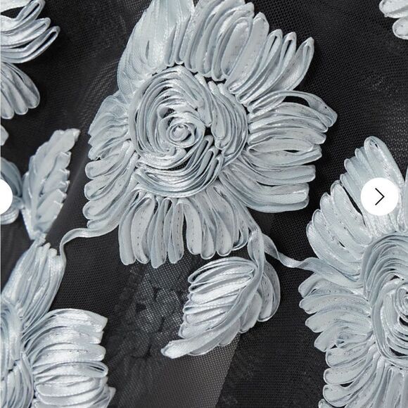 ROTATE BIRGER CHRISTENSEN appliquéd recycled-mesh/satin maxi dress, 36 - Picture 4 of 15